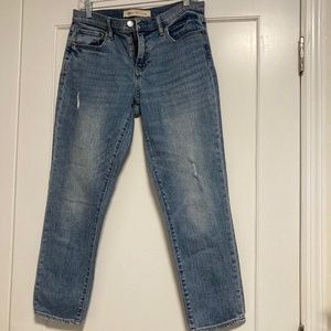 Gap Best Girlfriend Distressed Cropped Jeans